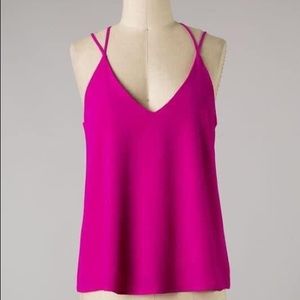 Pink Cross Back Tank